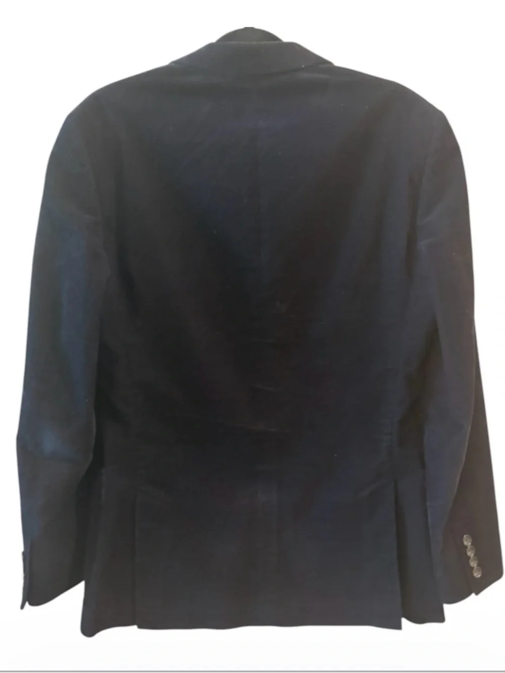 J.Crew Ludlow 36R Navy Corduroy Blazer Wool Collar Mens Preppy
